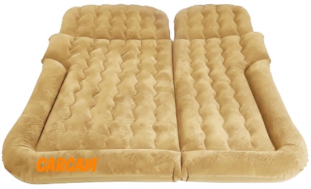 Купить CARCAM Inflatable Auto Airbed, Two Pillows, Auto Air Pump, Repair Kit, 175x155 cm. (CCMTE134) Brown