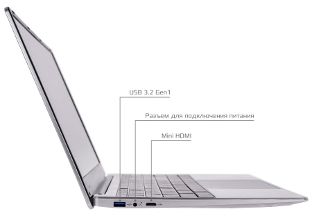 Купить 15.6" Notebook Intel N5095, RAM 16GB, SSD 512GB, WiFi, BT, (NB1565MS) Metal Silver