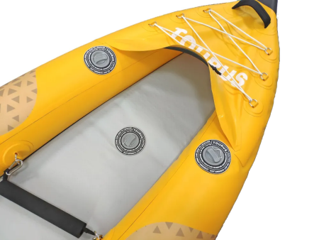 Купить Tourus Inflatable One Seats Kayak 328×85×23cm Yellow and Grey, TS-K01