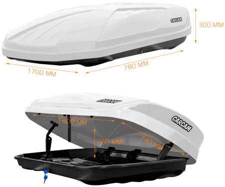Купить CARCAM ROOF BOX 390L (CC3004) White