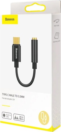 Купить Baseus Type-C Male to 3.5mm Female Adapter L54 Black (CATL54-0G)