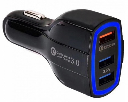 Купить Блок питания в автомобильный прикуриватель ORIENT CAR QC-12V3W