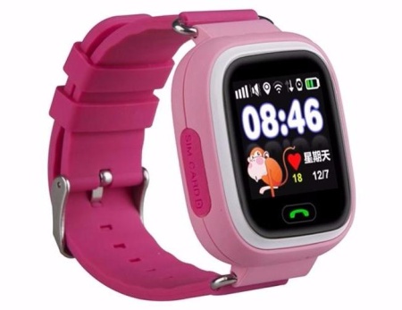 Детские часы с GPS Smart Baby Watch CARCAM Q80 розовые