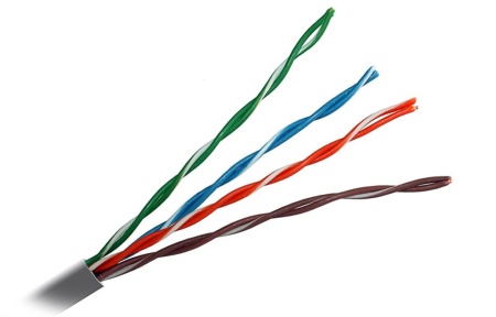 Купить Электрический патч-корд длиной 1 метр для установки внутри помещения  UTP4 LC cat5e, CU витая пара, 1 метр