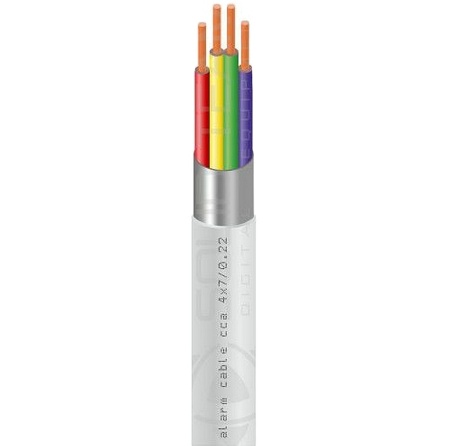 Купить Кабель сигнальный экранированный 4-жильный 4x0.22 мм, 30 м