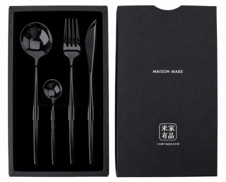 Купить набор столовых приборов Xiaomi Maison Maxx Modern Flatware Set Black