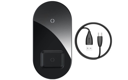 Купить Xiaomi Baseus Simple 2 in 1 Wireless Charger черный