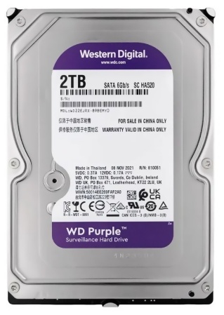 Купить WD Purple WD22EJRX, 2ТБ, HDD, SATA III, 3.5"