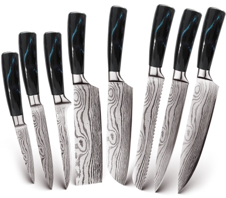 Купить Xiaomi Spetime 8-Pieces Kitchen Knife Set Blue (BU02KN8)
