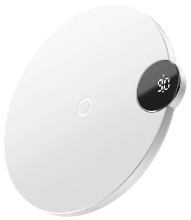 Купить Baseus Digtal LED Display Wireless Charger, White (WXSX-02)