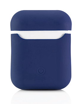 Чехол AirPods Silicon Case - темно-синий