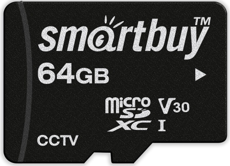 Купить SmartBuy microSDXC 64Gb Class10 U3 V30 (SB64GBSDCCTV)