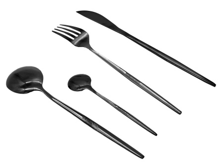 Купить набор столовых приборов Xiaomi Maison Maxx Modern Flatware Set Black