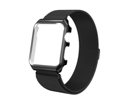 Ремешок для Apple watch 42mm One Body Milanese Loop Металл чёрный