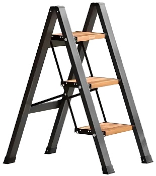 Купить Bafen Midoli 3-Step Household Ladder Without Handrails