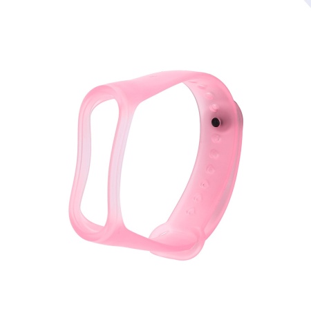 Купить Ремешок для Mi Band 3/4 transparent silicone loop розовый