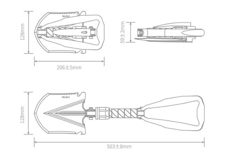 Купить Xiaomi NexTool Nato Multifunctional Folding Shovel (NE20033)
