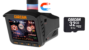 Автомобильный видеорегистратор с радар-детектором 3 в 1 CARCAM COMBO 5 Lite 32GB