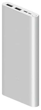 Купить Xiaomi Mi Power Bank 3 10000 mAh Silver (PLM13ZM)