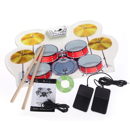 Портативная барабанная установка USB midi ROLL UP DRUM KIT