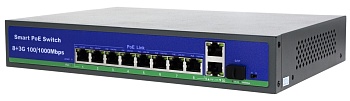 Купить коммутатор CARCAM Standard 8+2+1 Full Gigabit AI PoE Switch (ССG0821GBC)