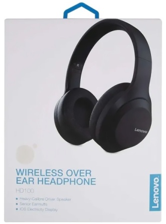 Купить Lenovo HD100 Wireless Over Ear Headphone Black