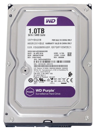 Купить WD Purple WD10EJRX, 1ТБ, HDD, SATA III, 3.5"