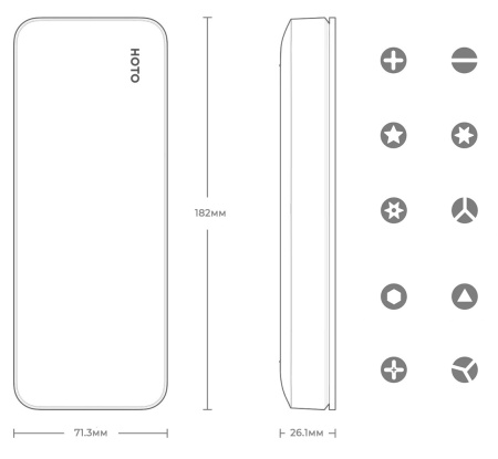 Купить Xiaomi Hoto Electric Screwdriver Set 25 in 1 (QWLSD010)