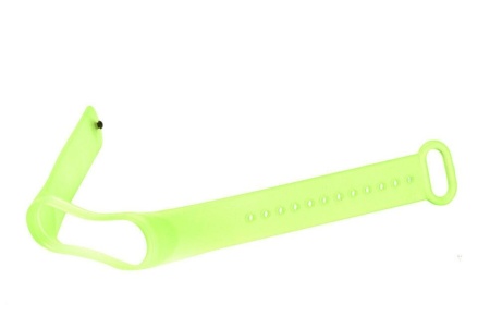 Ремешок для Mi Band 3/4 transparent silicone loop желтый