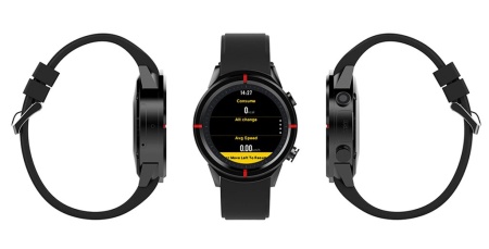 Спортивные смарт-часы с функциями фитнес-трекера и телефона  CARCAM Smart Watch GW12 Black