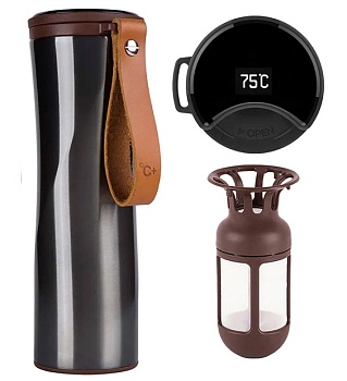 Купить Xiaomi Kiss Kiss Fish Moka Smart Cup Oled 430ml Grey (S-U45CW)