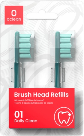 Купить Насадки для электрической зубной щетки Xiaomi Oclean X Pro Green (2 шт)