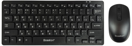Купить Bosston Wireless Mini Keyboard and Mouse Combo (WS600) Black