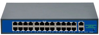 Купить CARCAM Standard 24+2 Uplink Gigabit AI PoE Switch (ССF2420GBLC)