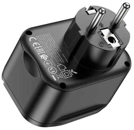 Купить Hoco NS3 2xUSB QC3.0, 18W + Type-C PD20W Black