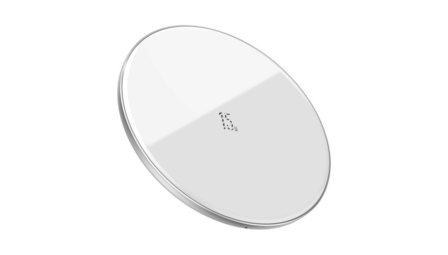 Купить Baseus Simple Wireless Charger 15W White (WXJK-B02)