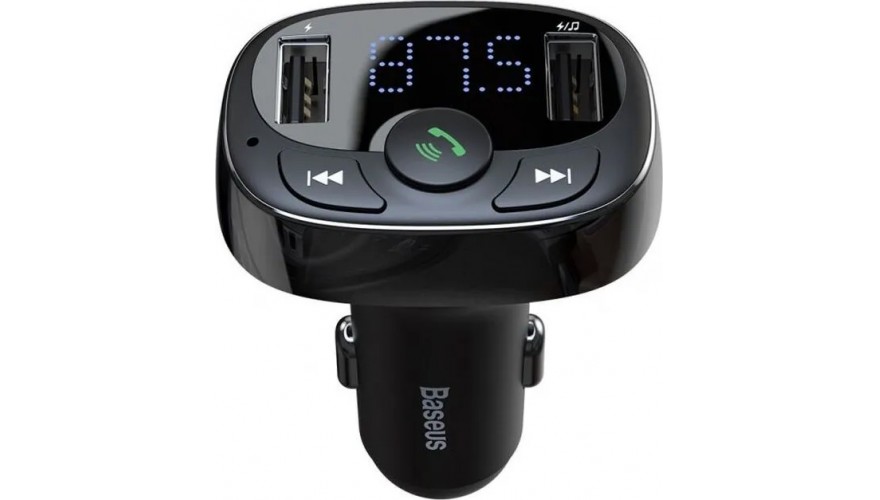 Купить Baseus T-Typed MP3 Car Charger S-09A Black (CCTM-01)