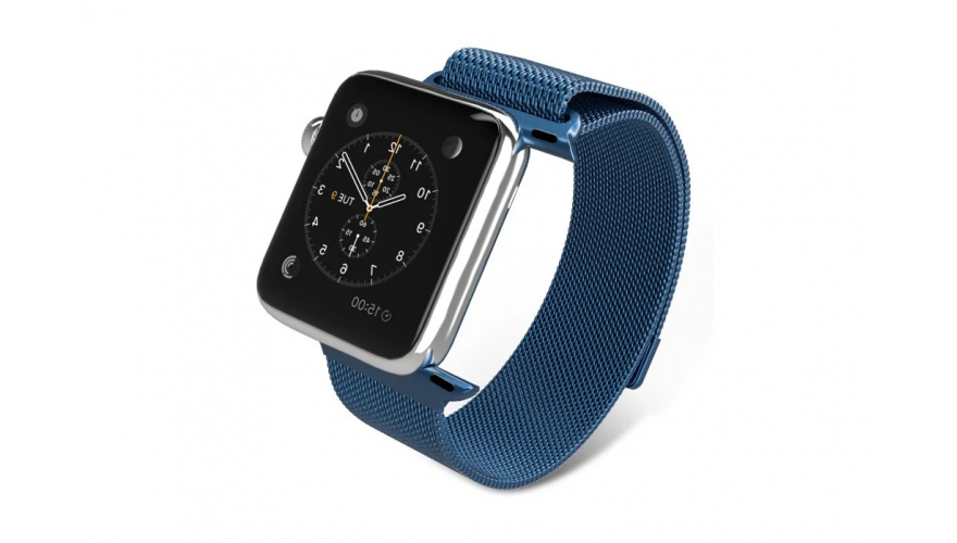 Ремешок для Apple watch 38mm Milanese Loop New синий