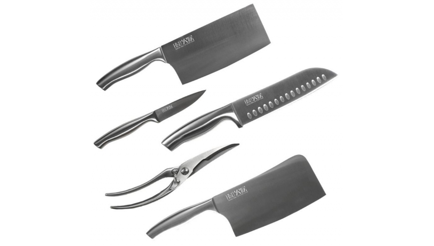 Купить набор кухонных ножей Xiaomi Huo Hou Nano Knife Set (HU0014) (5 предметов, подставка)