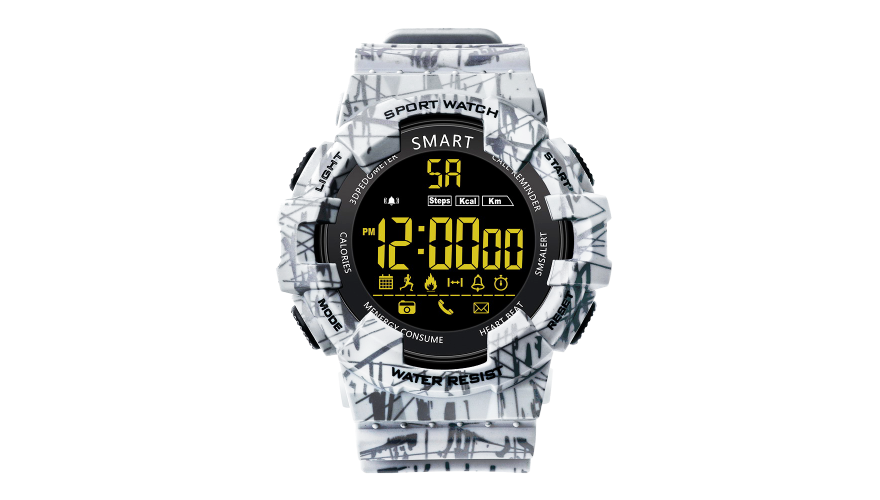 Ударопрочные и водонепроницаемые смарт-часы CARCAM SMART WATCH EX16C - GRAY