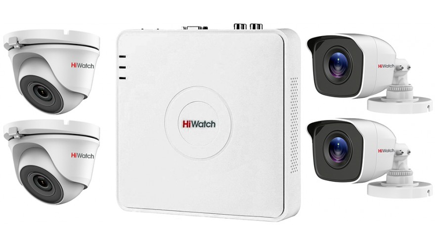 Купить комплект видеонаблюдения HiWatch KIT 2P4M1