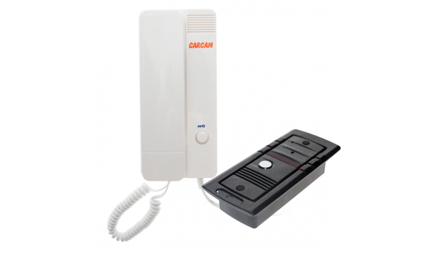 Аудиодомофон CARCAM AD-810RT с аудиотрубкой и вызывной панелью