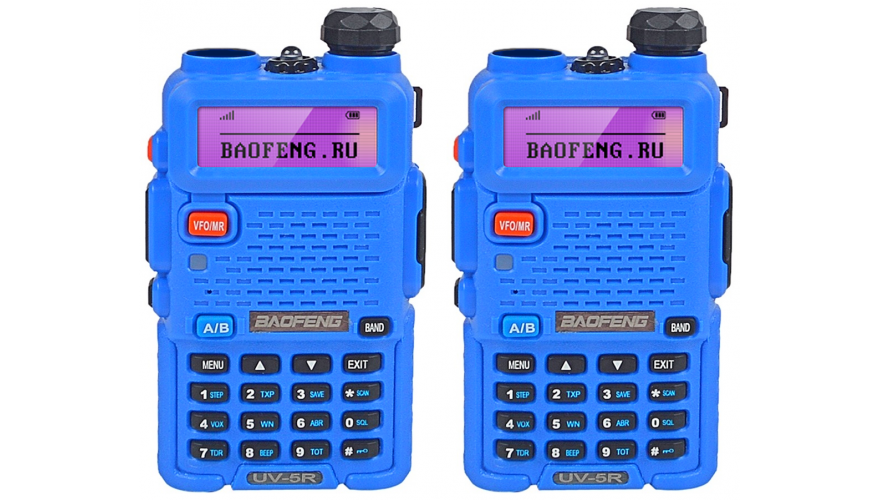 Радиостанция Baofeng UV-5R - BLUE 2шт.