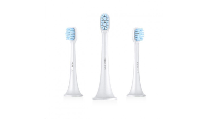 3 сменные насадки для электронной зубной щетки Xiaomi Mi Electric Toothbrush MINI (3 шт) EU (NUN4014GL)