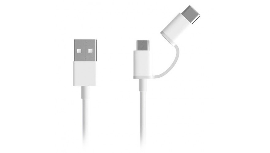 Купить Xiaomi ZMI USB Type-C/Micro 30cm Белый (AL511) Кабель 2 в 1
