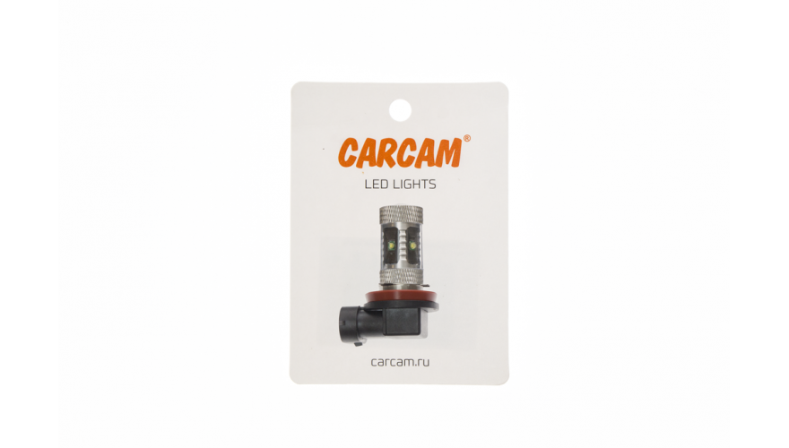 Противотуманная светодиодная лампа мощностью 30Вт CARCAM H8/H11-30W белый свет