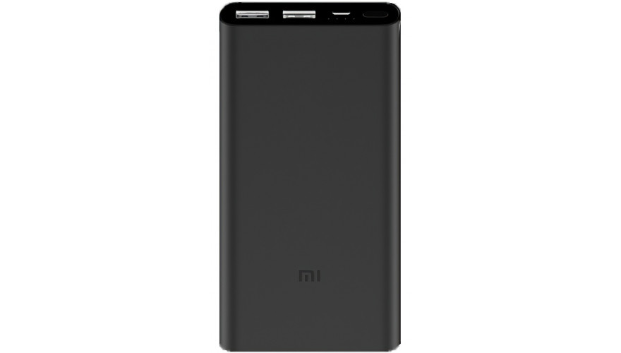 Аккумулятор Xiaomi Mi Power Bank 10000mAh Black (PLM09ZM) емкостью 10000мАh с 2 USB