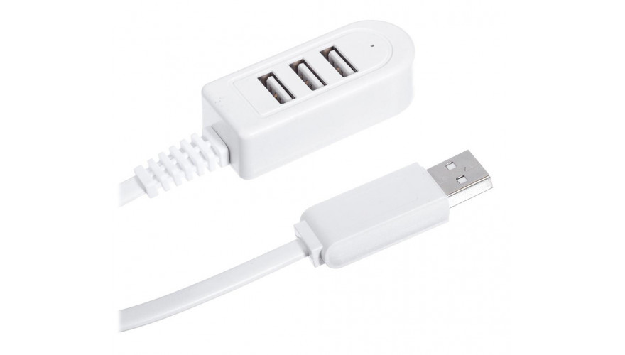 Купить USB hub на 3 порта 0.3м белый