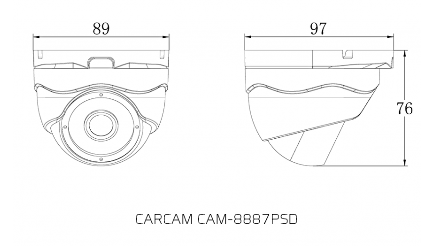 CARCAM CAM-8887PSD