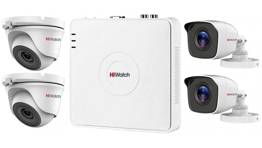 Купить комплект видеонаблюдения HiWatch KIT 2N4M1